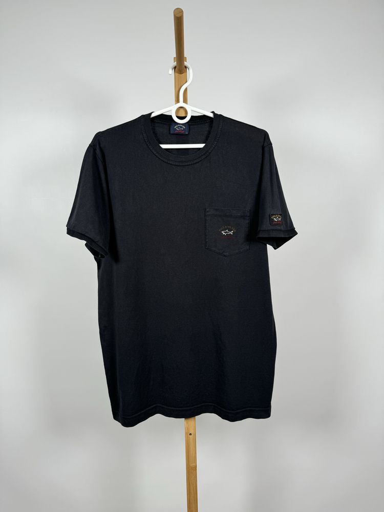 Paul & Shark t-shirt czarna koszulka M