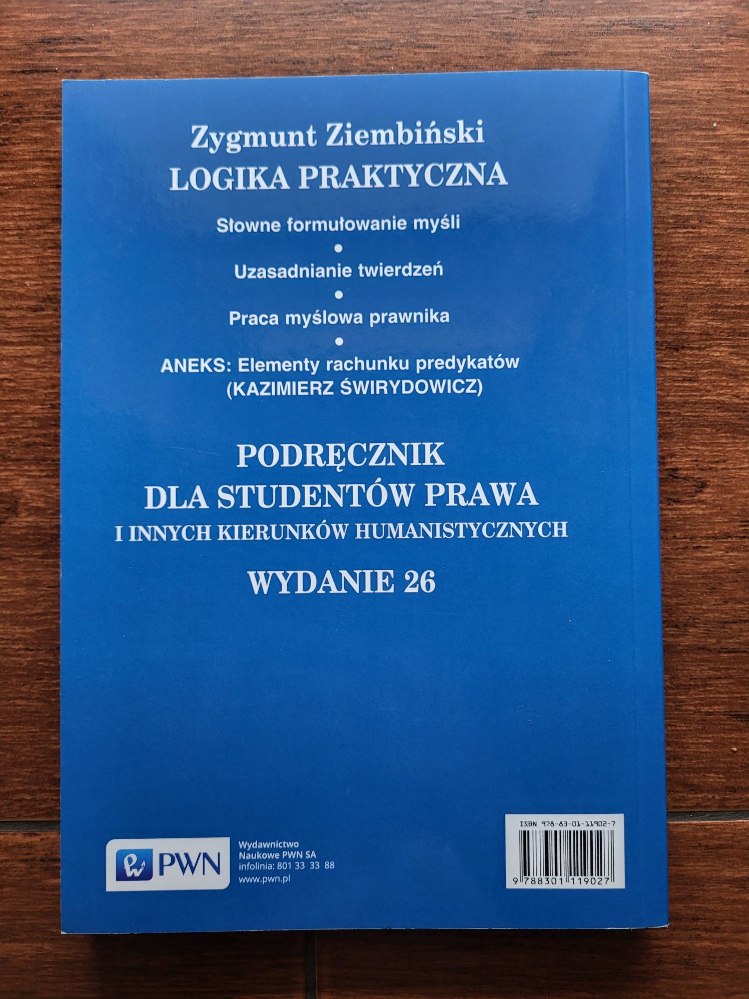 LOGIKA PRAKTYCZNA Zygmunt Ziembiński