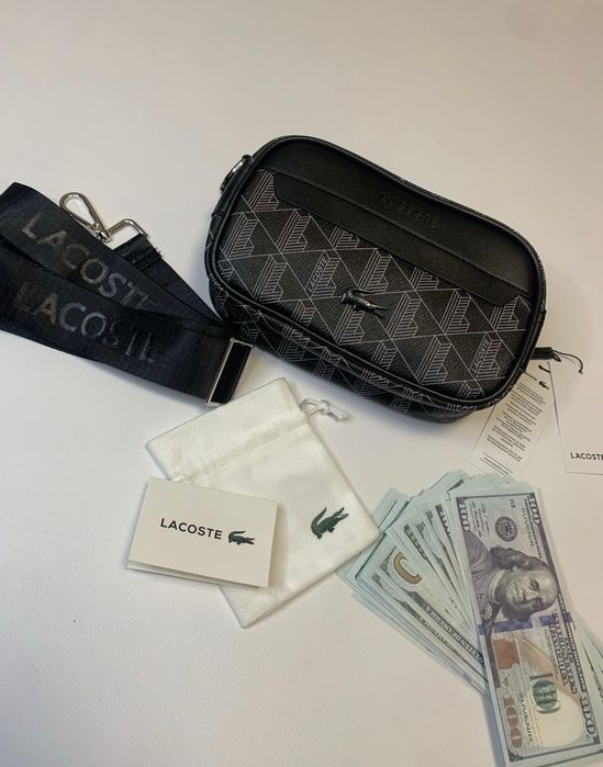 ЛАКОС ТА ЛА КОСЕ LACOSTE / месенджер/чорна