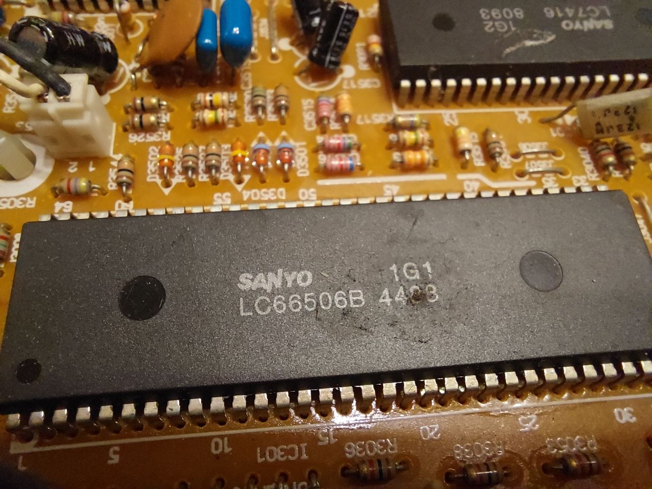 Płyta magnetowid sanyo lc66506b , lc7416 , retro vhs