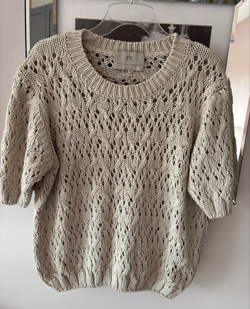 Project Runway sweter ażurowy boho one size