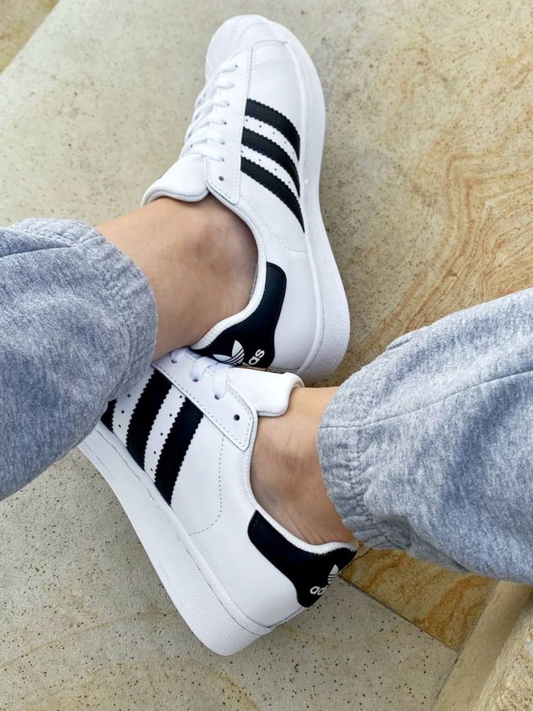 Кросівки Adidas Superstar Black/White | адідас суперстар