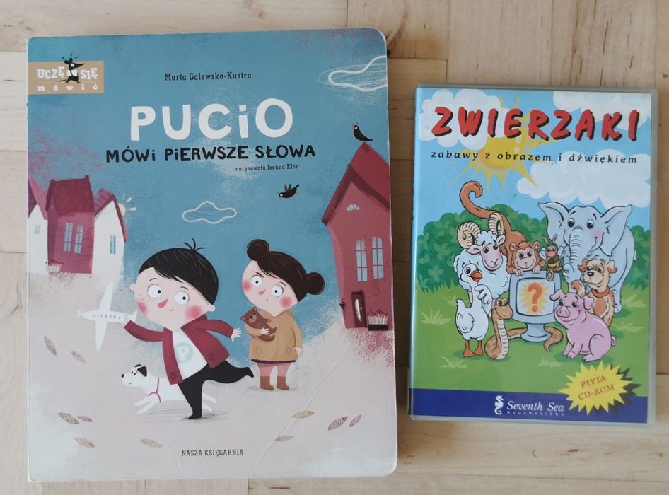 Logopedyczna gra zwierzaki Pucio mówi słowa zaburzenia mowy