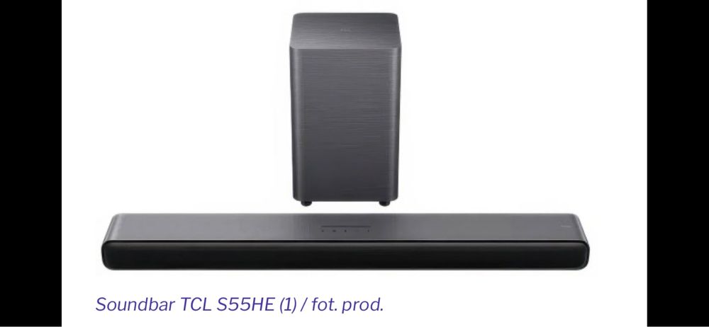 SOUNDBAR S55H TCL nowy nie rozpakowany