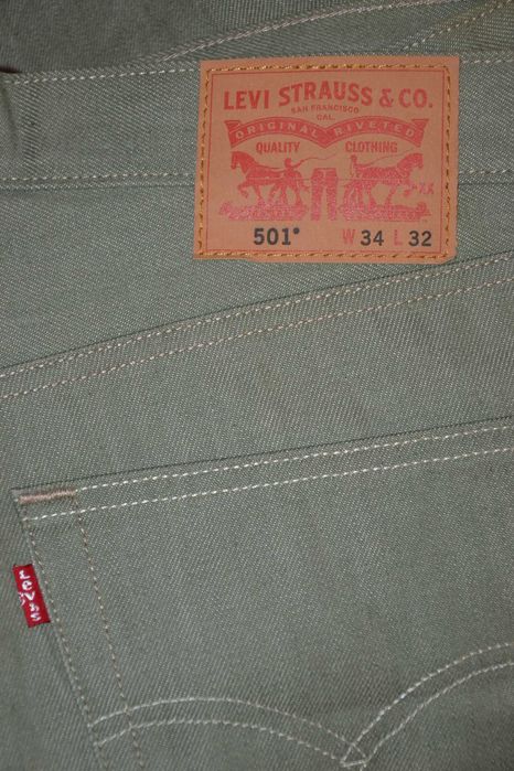 LEVIS 501 Shrink to Fit Nowe Spodnie Męskie W34 L32 Dżinsy Oryginalne