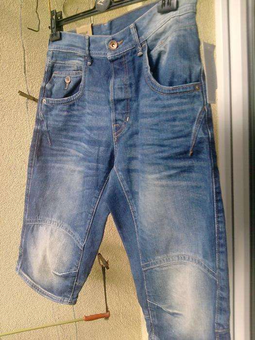 spodnie krótkie za kolana Jeans Regular Denim roz 34-pas 88 cm/ -Nowe