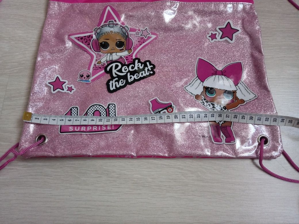 Workoplecak LOL /wys. 44 cm x szer. 33 cm