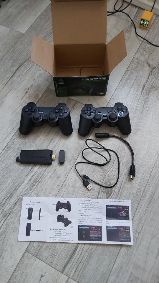 Приставка Dendy,SEGA,PS1,64GB 20к игр, 2 геймпада M8 Lite Gamestick 4k