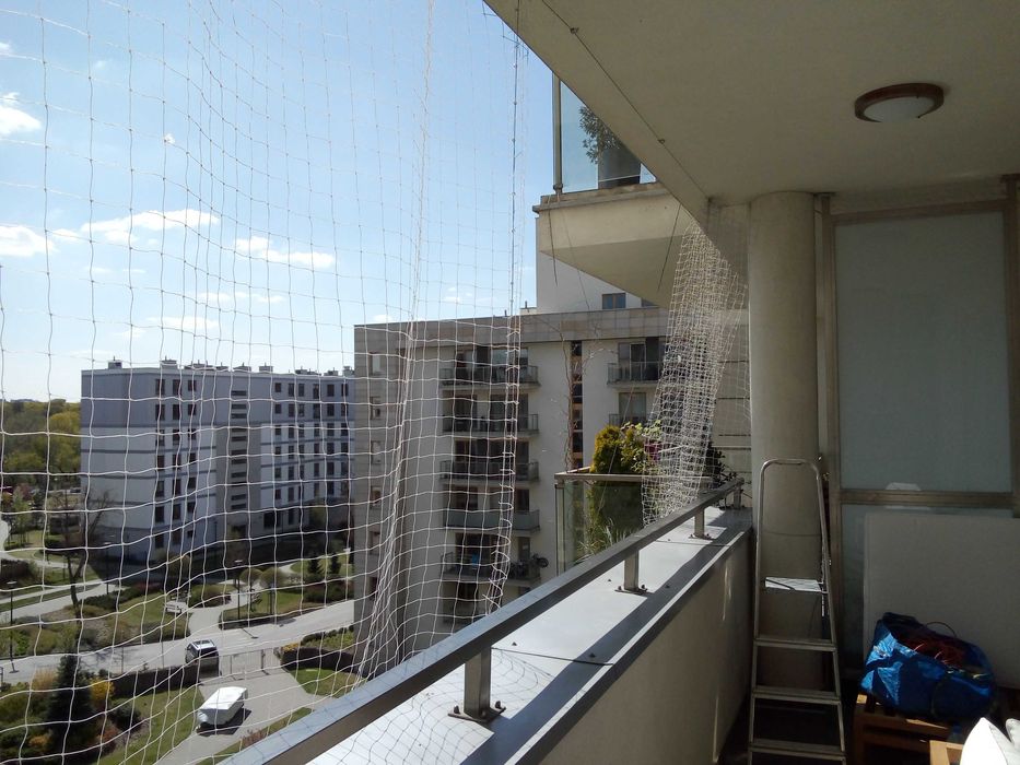 Siatka dla kota, przeciw gołębiom,montaz hale,wiaty ,balkony,tarasy .