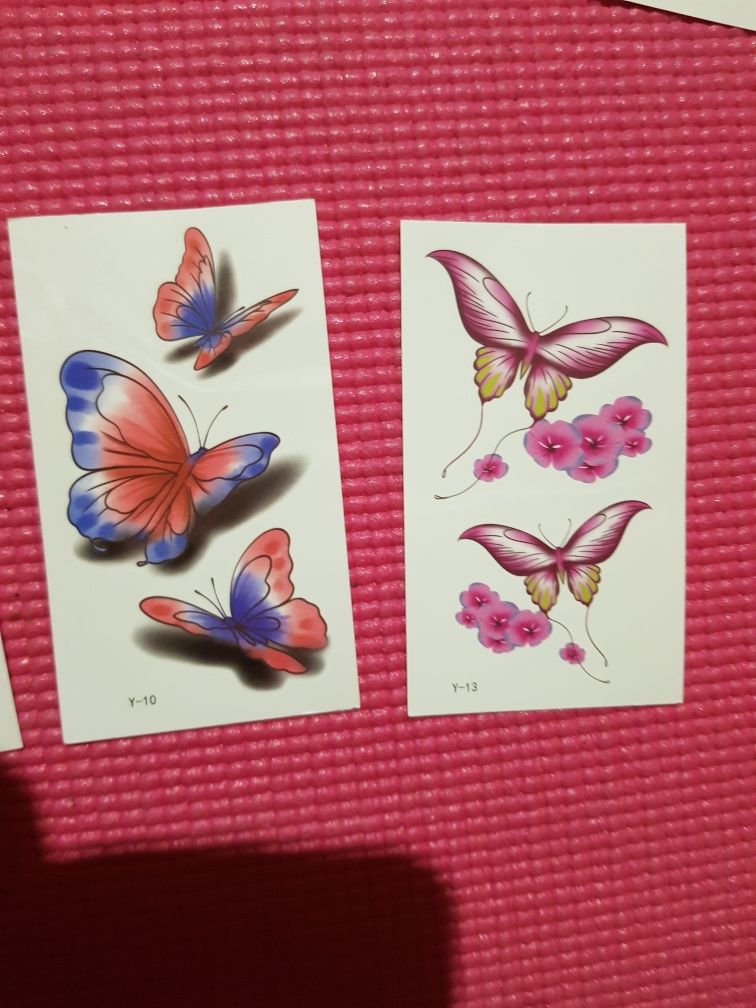Tatuaże motyle 4 szablony
