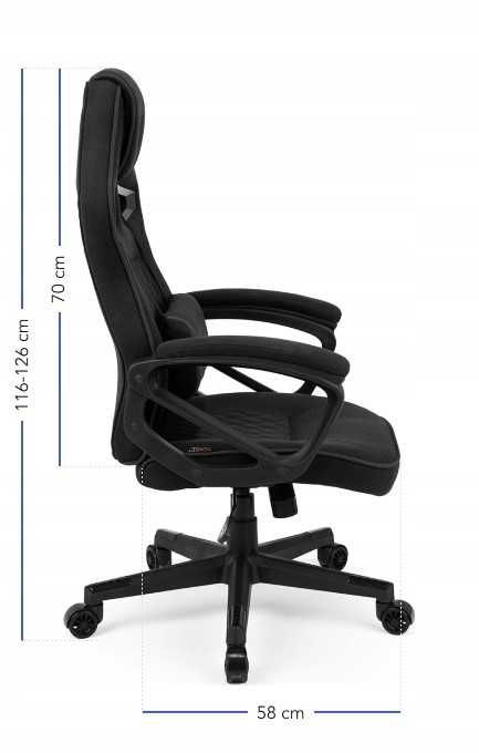 OKAZJA Fotel Gamingowy Obrotowy Wygodne Krzesło Biurowe