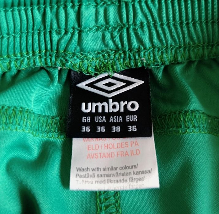 Szorty krótkie spodenki sportowe zielone Umbro S