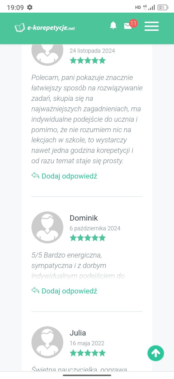 Korepetycje chemia ONLINE z nauczycielką