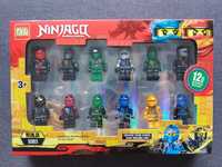 Super Zestaw FIGUREK NINJAGO LUDZIKI 12 szt Klocki Pasują do LEGO Nowe