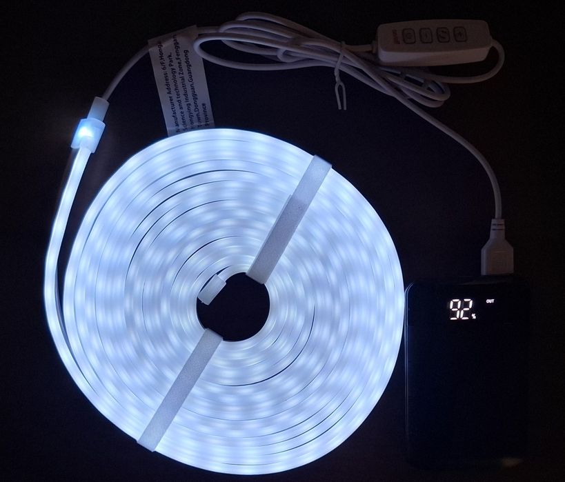 Монохромная (теплый-холодный белый)  LED лента с сенсорным управлением