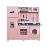 Дитяча дерев'яна кухня Модена Pink, звукові та світлові ефекти, вода