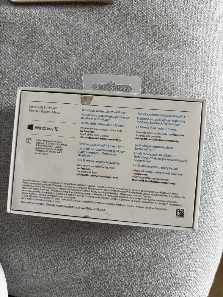 Bezprzewodowa mysz Microsoft surface