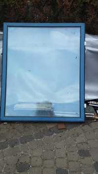 Okno aluminiowe 3-szybowe witryna 110x130 przyciemniane szkło