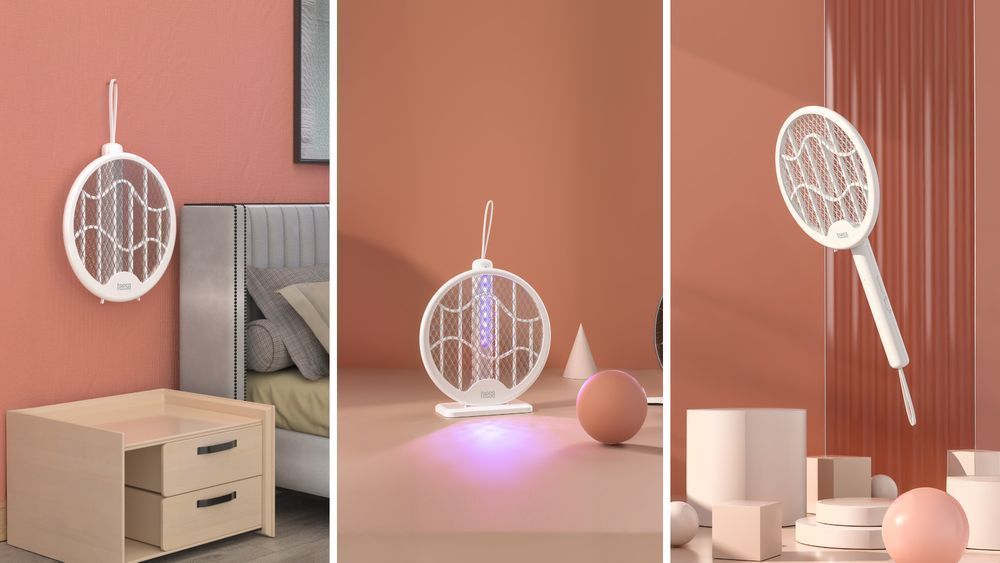 Elektryczna Łapka / Lampka Na Owady Składana 3W1 Teesa