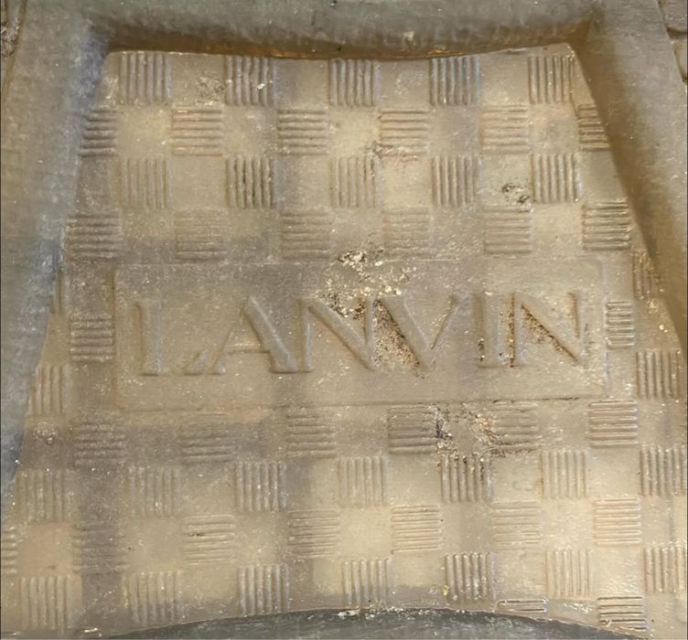 lanvin curb sneaker bleu marine
