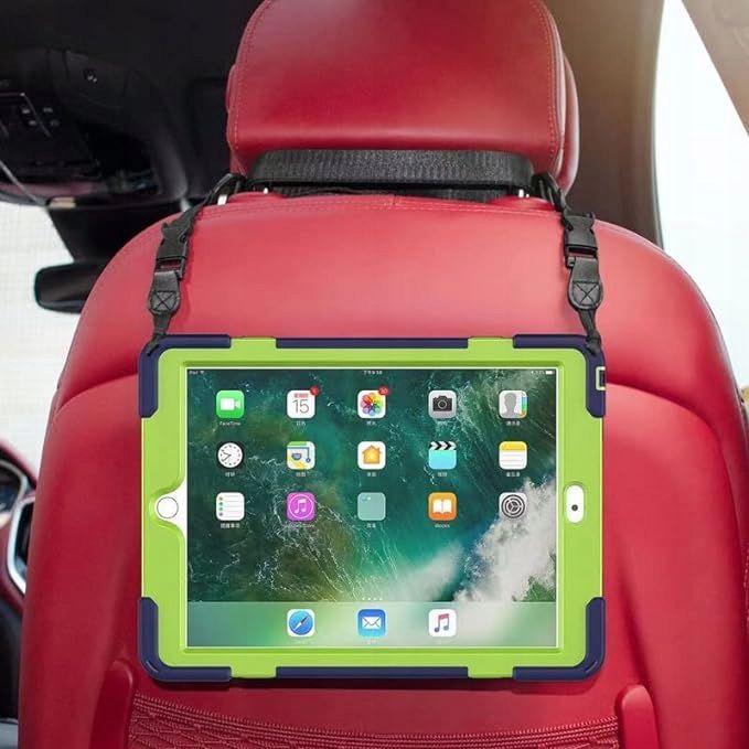 Etui do iPad 9/8/7 10.2" z Podstawką i Paskiem na Ramię Granatowe
