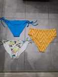H&M majtki dół od stroju kąpielowego bikini wysoki stan wiązane.