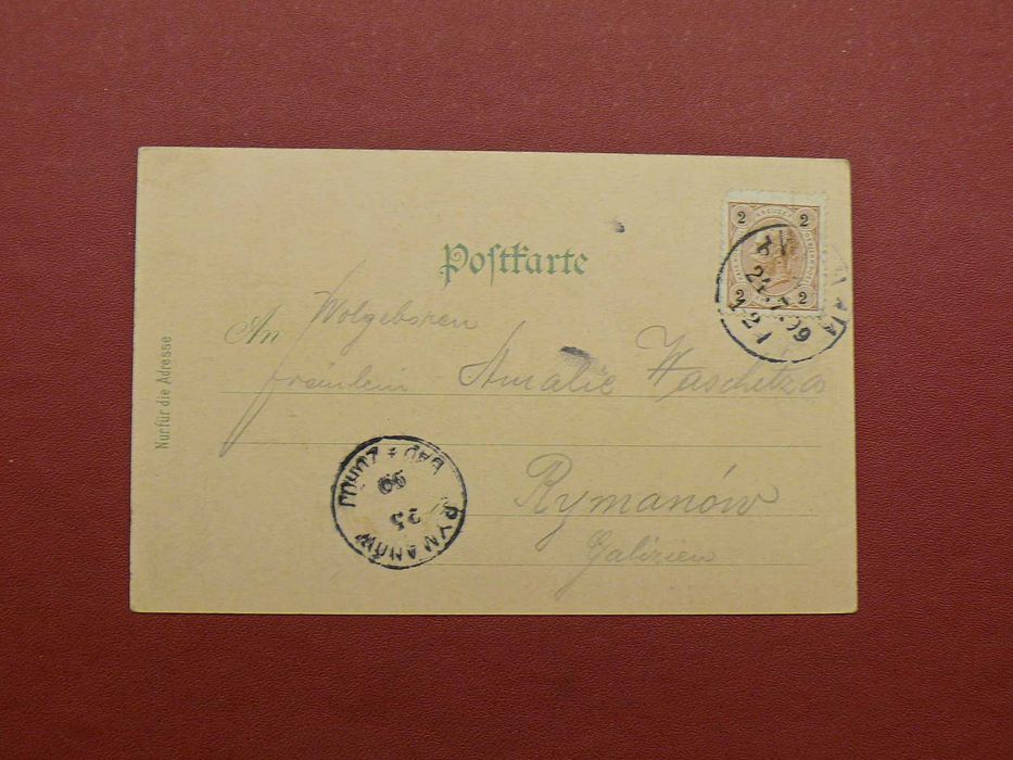 Karty pocztowe znaczki Galicja 1899 zabór austriacki