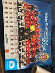 Plakat Wisła Kraków 2004 z podpisami piłkarzy