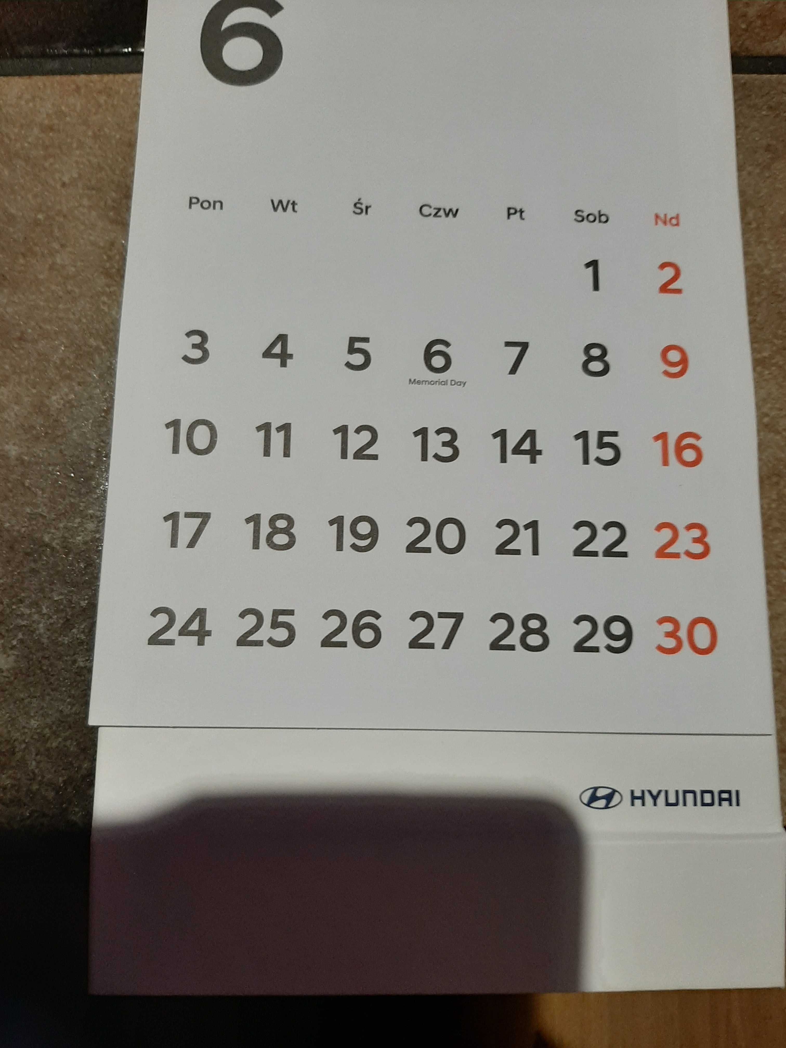 Nowy kalendarz terminarz notatnik Moto oryginał na biurko książkowy 24