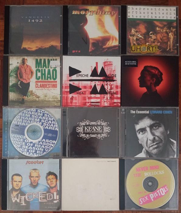 CDs incompletos (só capas ou só CDs)