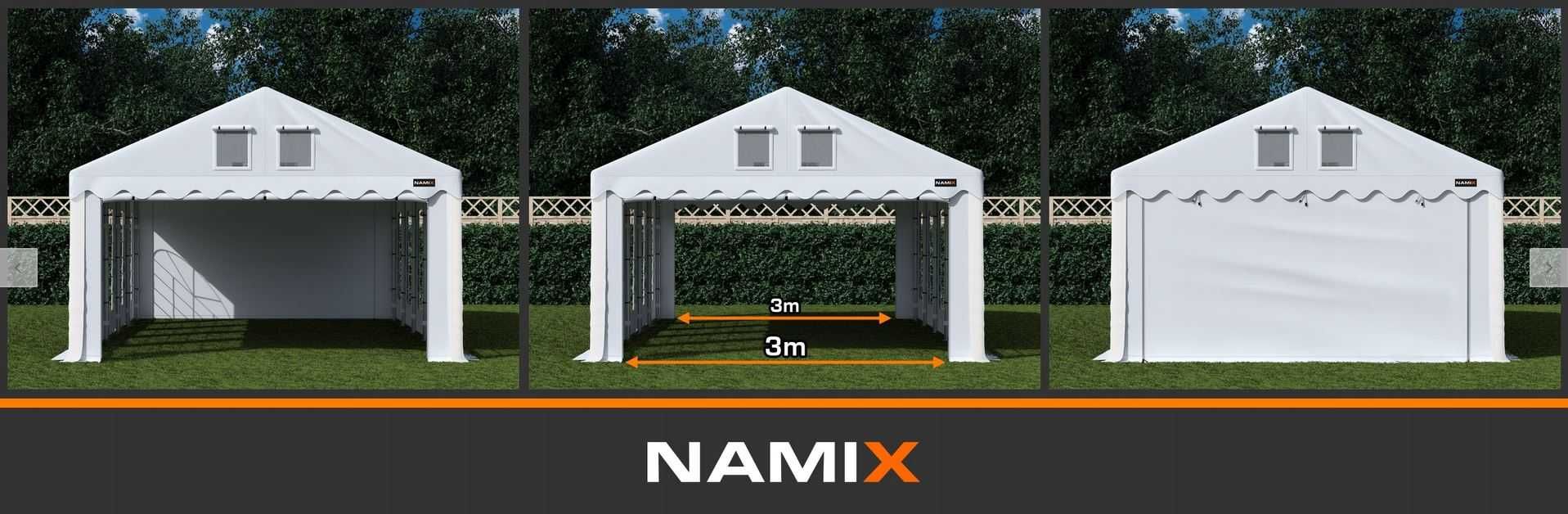 Namiot PRESTIGE 4x8-3m ogrodowy imprezowy garaż wzmocniony PVC 560g