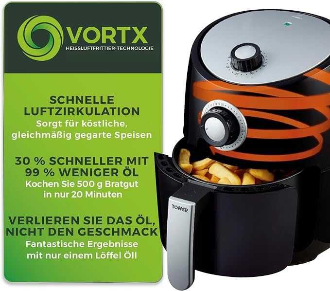 Frytkownica air fryer Tower T17023 VortX 1000 W