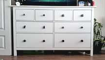 Komoda Hemnes ikea 8 szuflad biala
