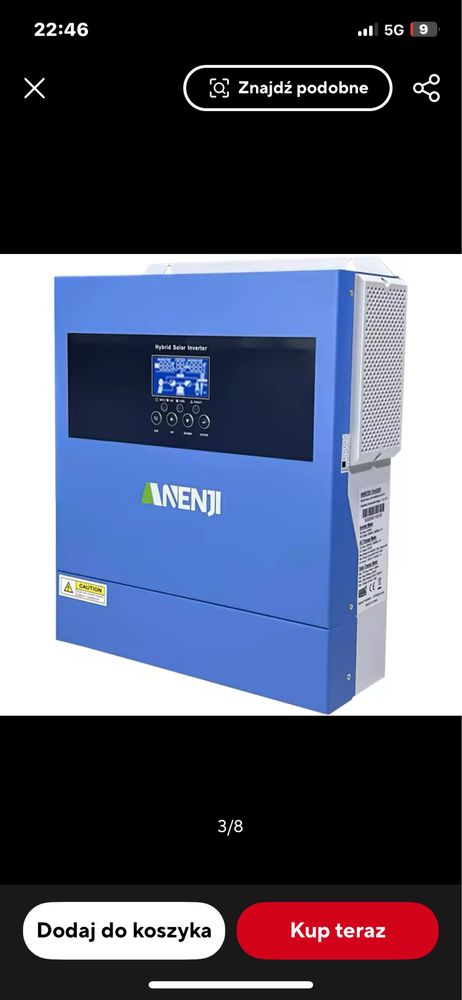 Anenji 4Kw 24vInwerter OffGrid POLSKA INSTRUKCJA OBSŁUGI