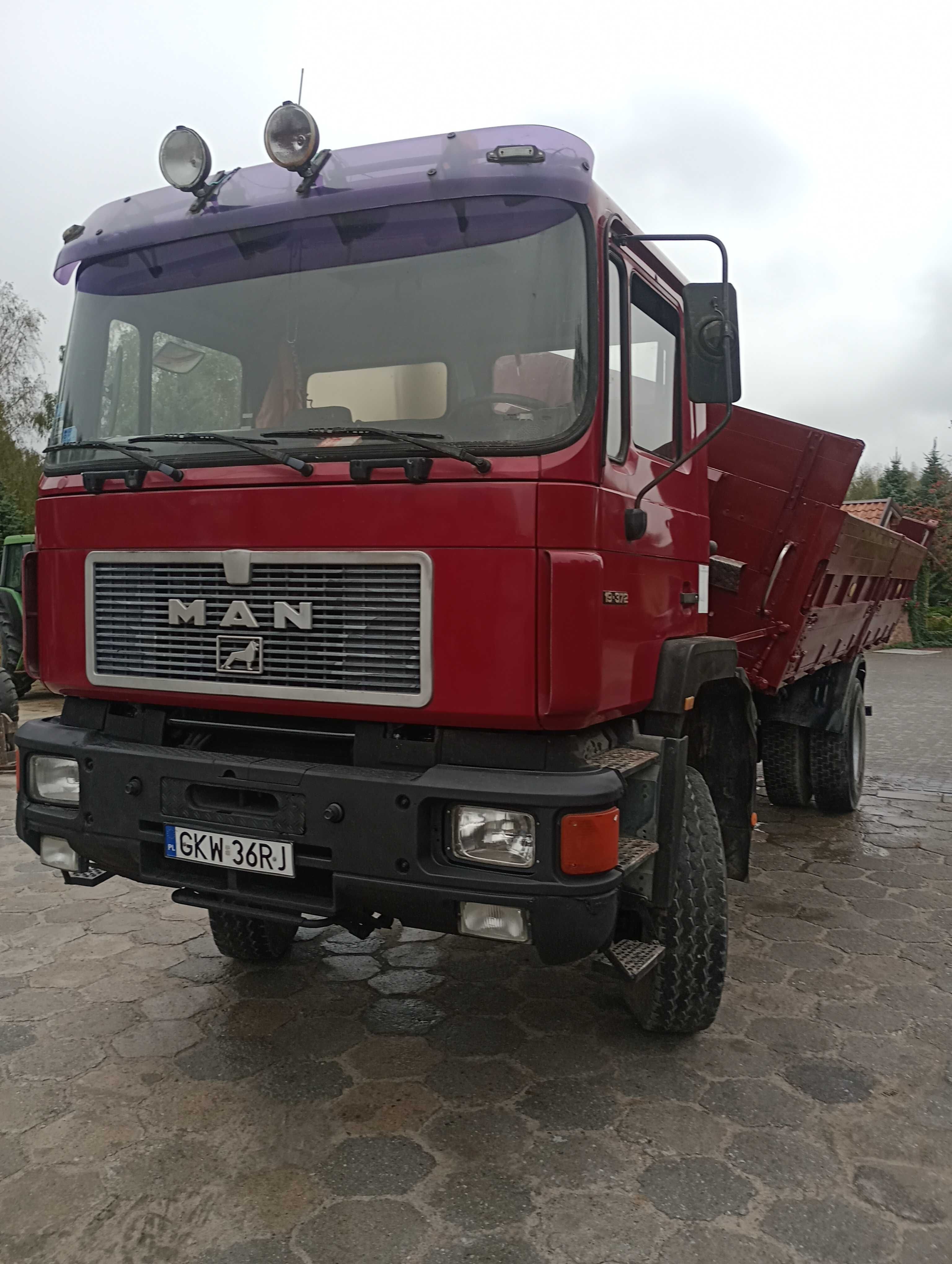 MAN F-90 4x4. 6x6.8x6- Wywrot