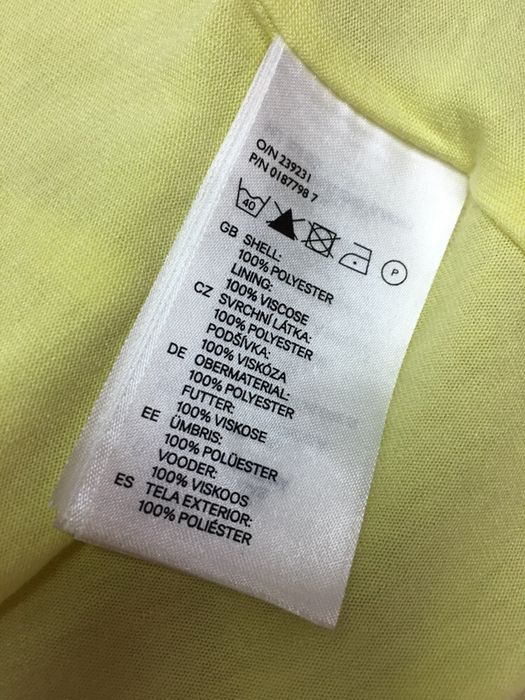 Платье  сарафан H&M, шифоновое, лимонное . S -M