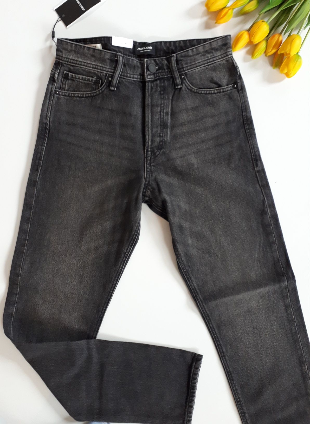 Spodnie jeansowe męskie czarne Jack&Jones W29/L34