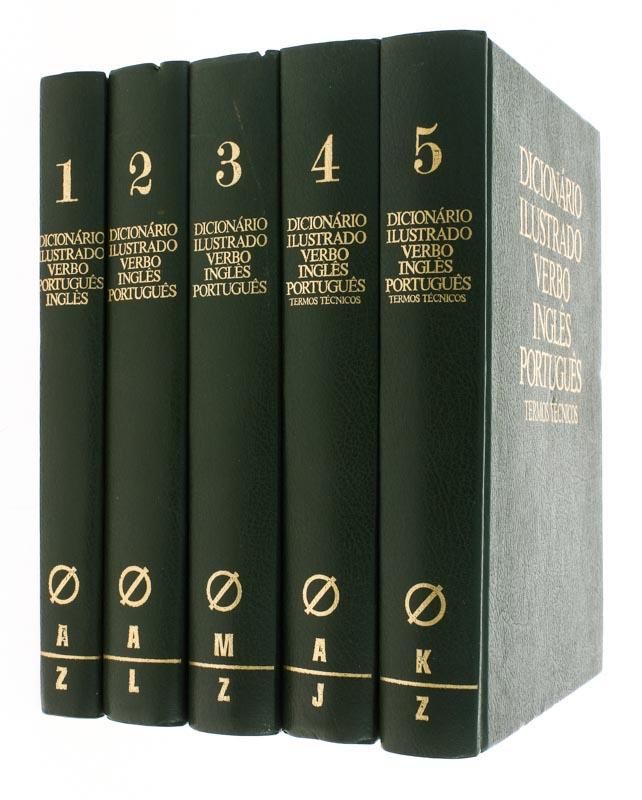 Dicionário Ilustrado Verbo Inglês Português (5 volumes)