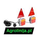 LAMPY TYLNE LED Na Magnes Agtech  Przewód 7,5m  Zestaw Lamp Trójkąty