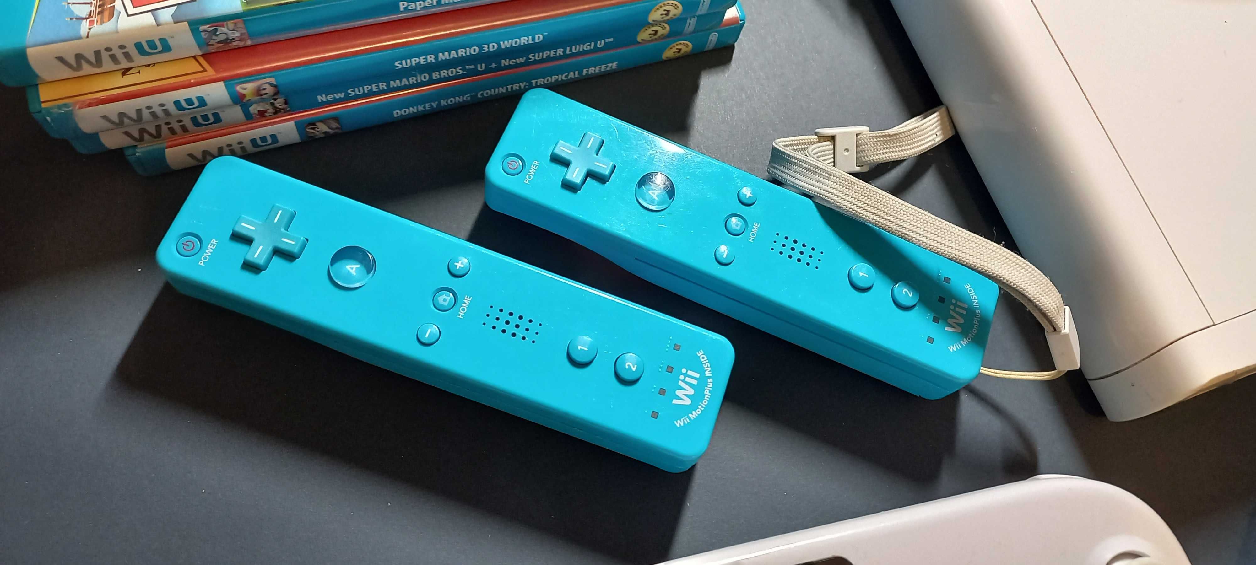 Nintendo WiiU gry Mario kontrolery sensor bar
