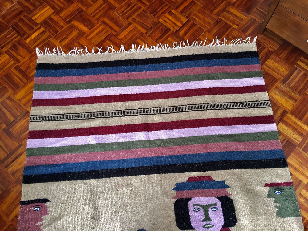 Tapete artesanal mexicano