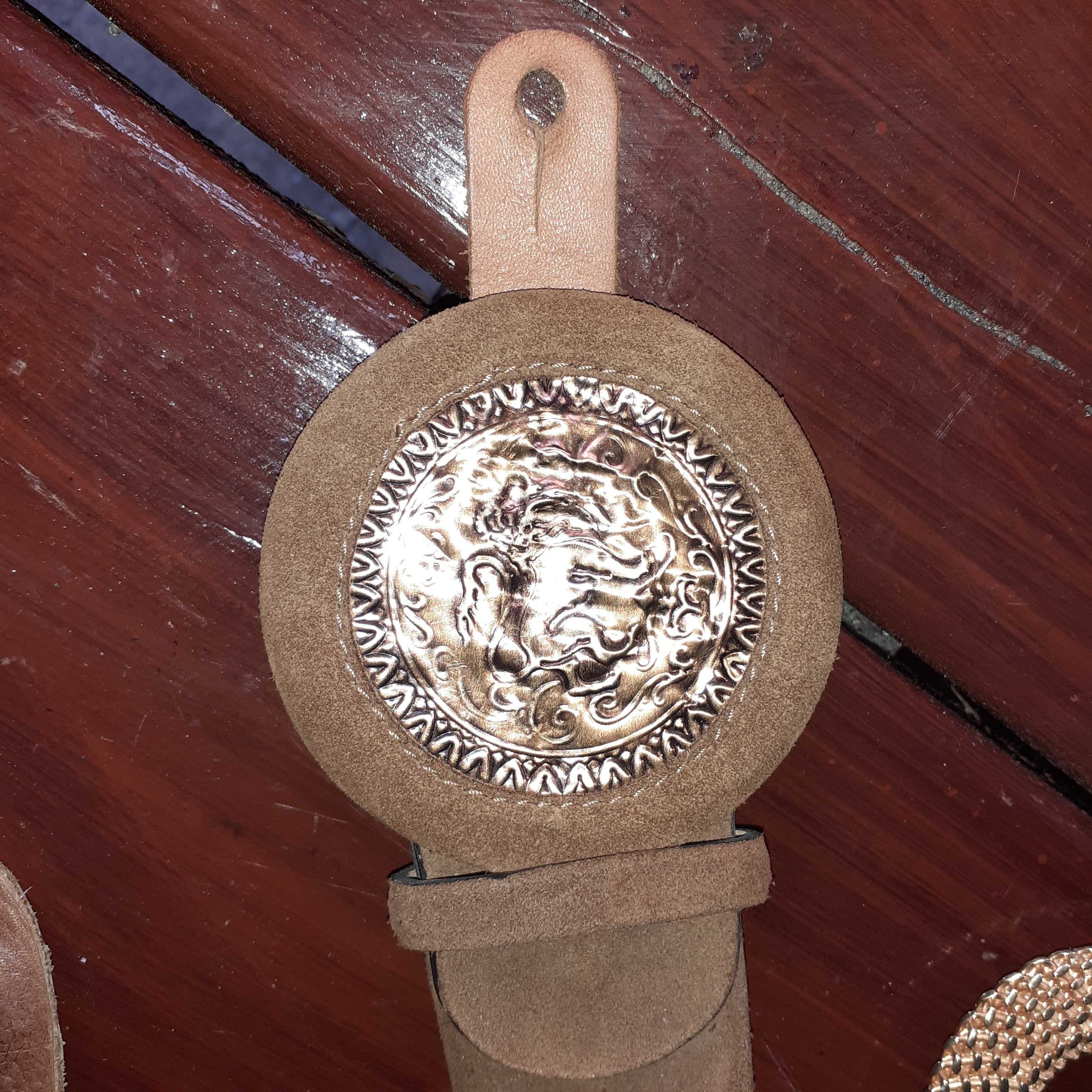 Pasek damski genuine leather -  prawdziwa skóra rozmiar 100 cm.