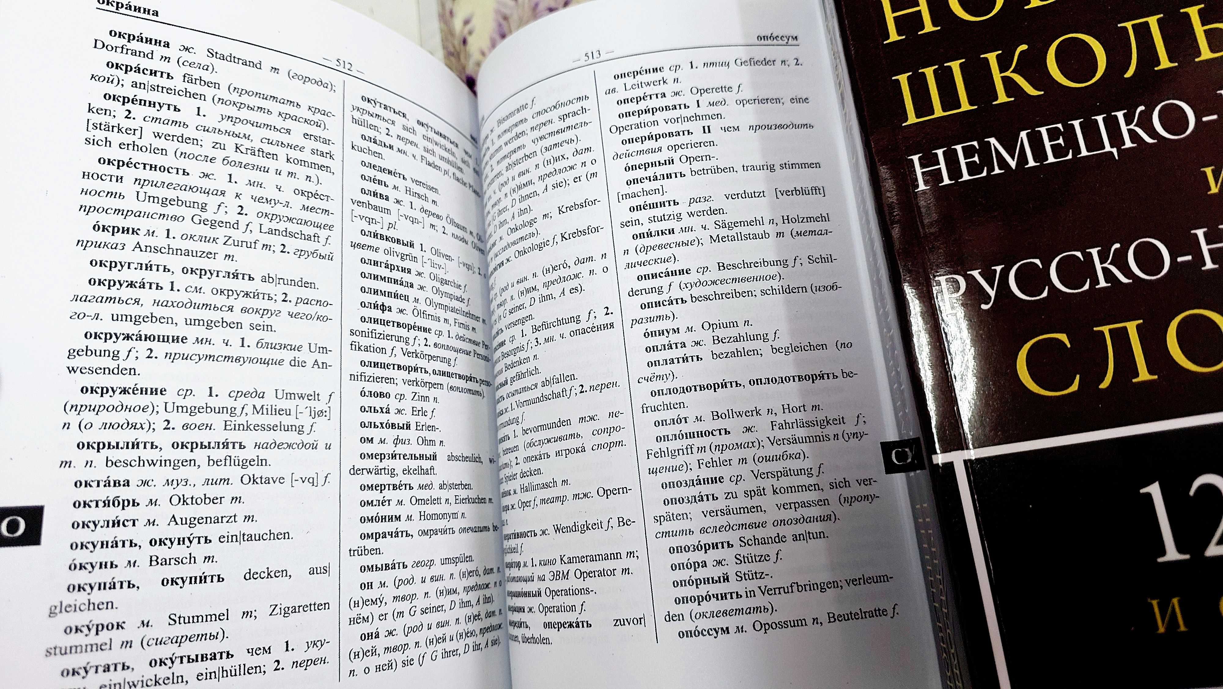 Немецко русский и русско немецкий школьный словарь на 120 тыс.