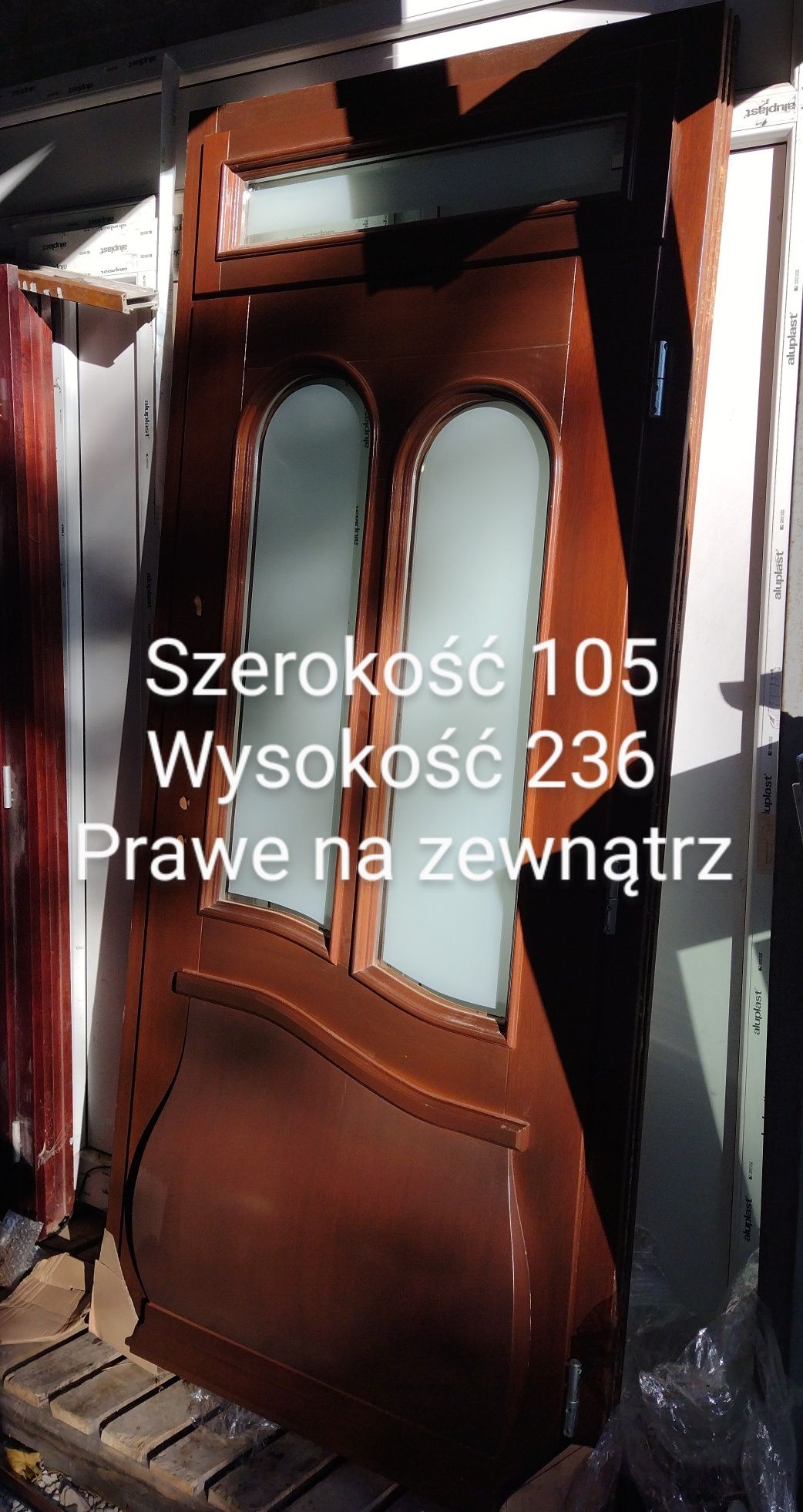 Drzwi przesuwne  złoty dąb 300x225 3 szybowe Veka -40%