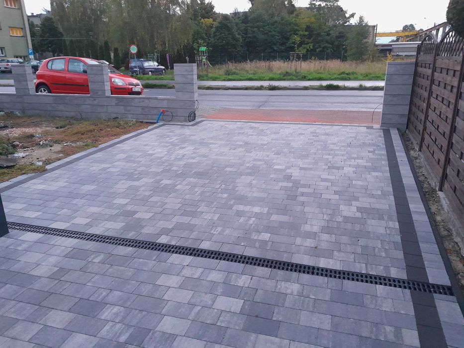 układanie kostki brukowej , usługi minikoparką