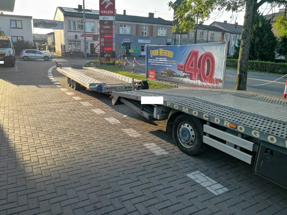 przyczepa laweta podnoszona uchylna TEMARED ład 2800 DMC 3500