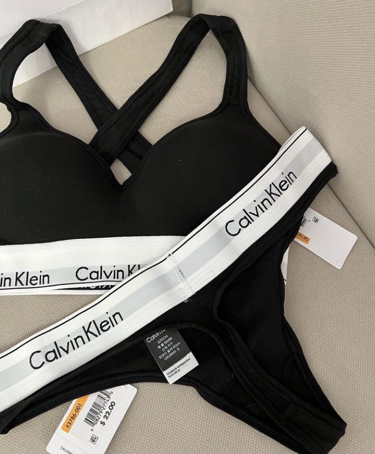 Комплект нижнего белья Calvin klein Push/up Cotton ( Лифчик/трусики )