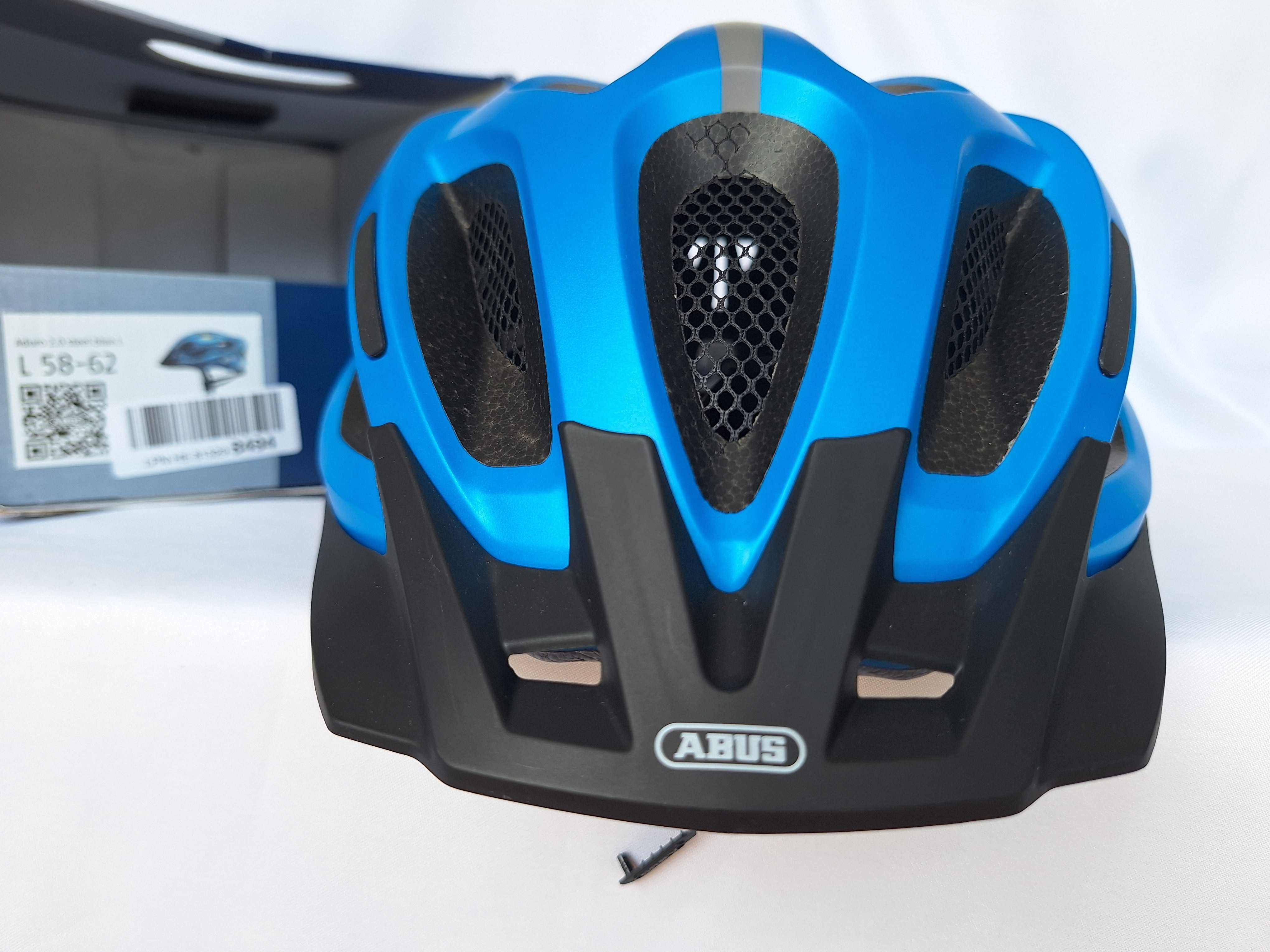 Kask rowerowy Abus Aduro 2.0 Steel Blue L 58-62cm