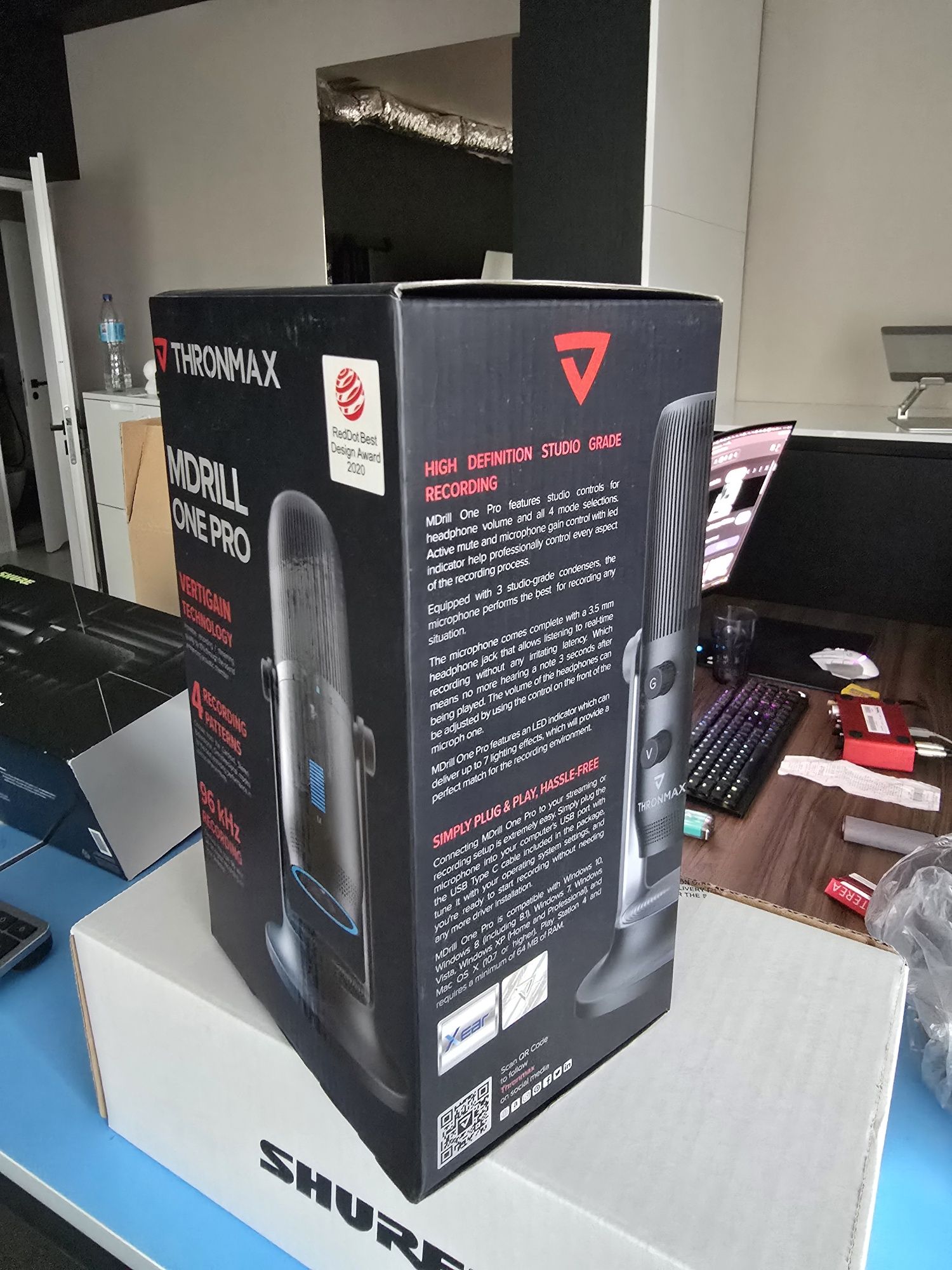 Mikrofon THRONMAX MDrill One Pro Slate Dwukierunkowy Dookólny Kardioid