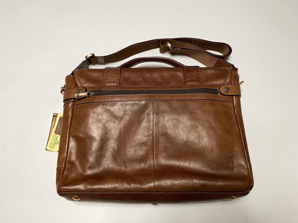 Новая кожаная сумка Tony Perotti Vintage 9616 портфель кожа быка
